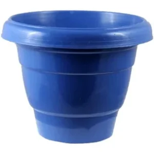 08 Inch Blue Classy Plastic Pot