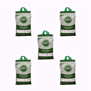 Set of 5 - 5 Kg Sikri Organic Vermicompost for plants growth - 25 Kg
